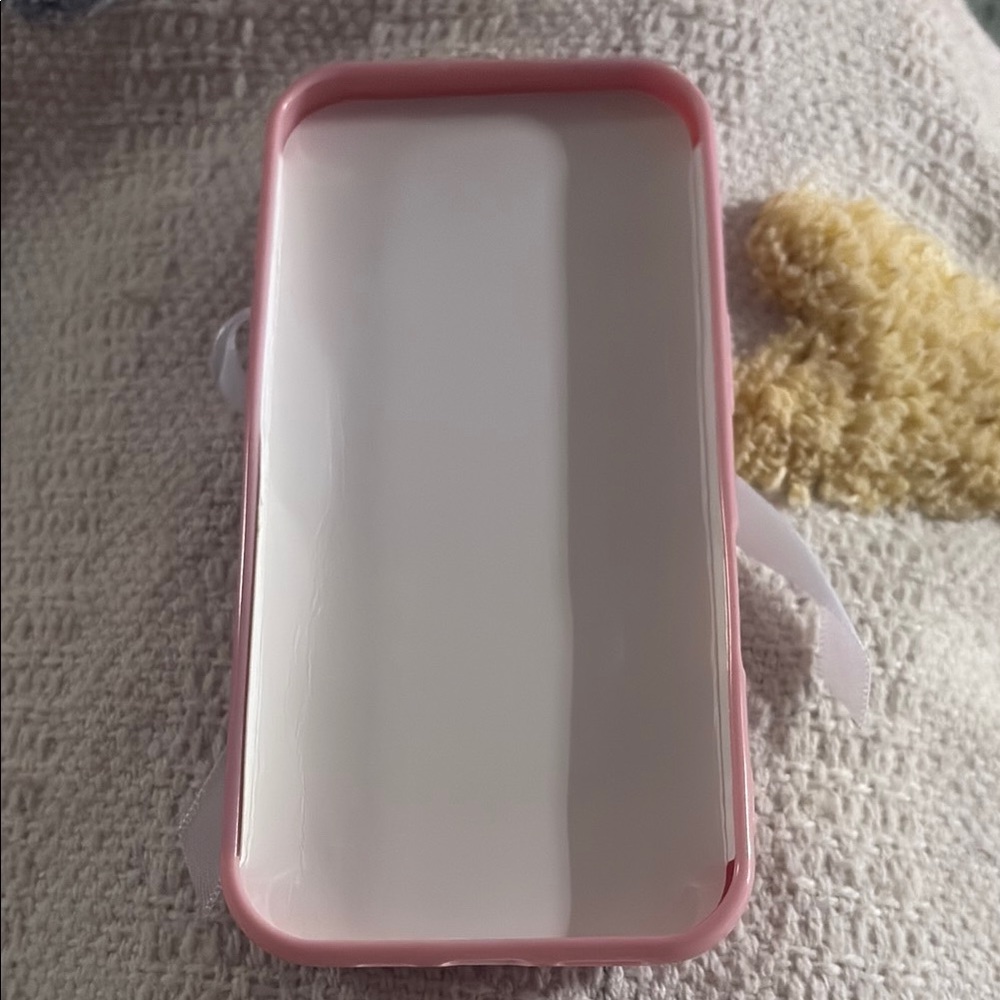 Pink Phone Case with Ribbon Design - Picture 2 of 2